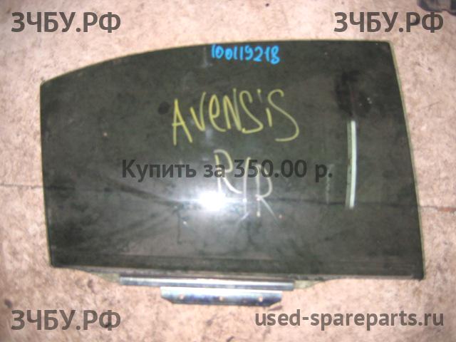 Toyota Avensis 2 Стекло двери задней правой