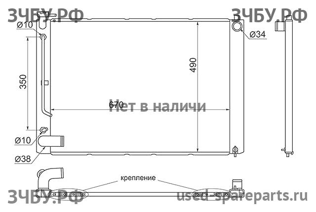 Lexus RX (2) 300/330/350/400h Радиатор основной (охлаждение ДВС)