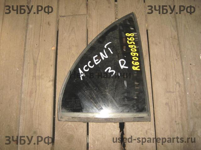 Hyundai Accent 1 Стекло двери задней правой (форточка)