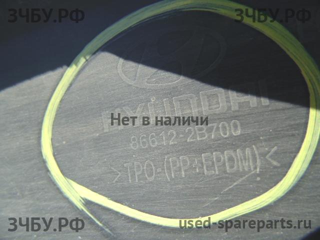 Hyundai Santa Fe 2 (CM) Юбка заднего бампера