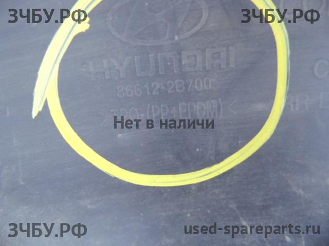 Hyundai Santa Fe 2 (CM) Юбка заднего бампера