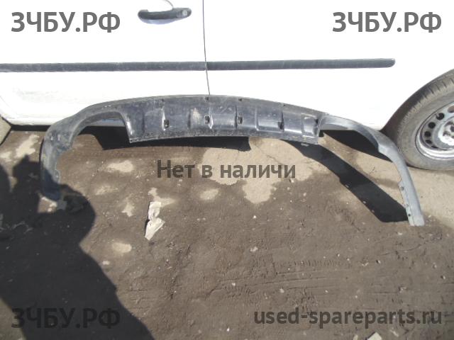 Hyundai Santa Fe 2 (CM) Юбка заднего бампера