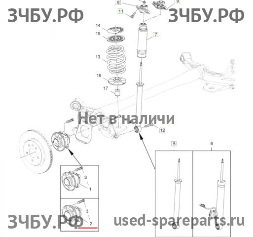 Opel Astra J Ступица задняя