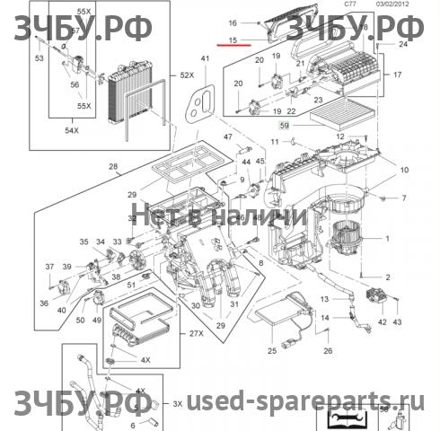 Opel Astra J Воздуховод
