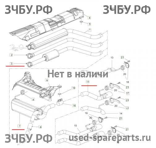 Opel Astra J Глушитель основной