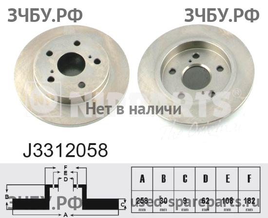 Toyota Corolla (E14 - E15) Диск тормозной задний