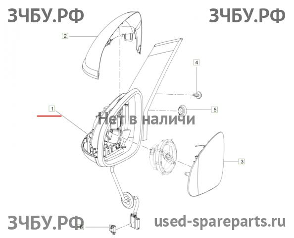 Opel Astra J Зеркало правое электрическое