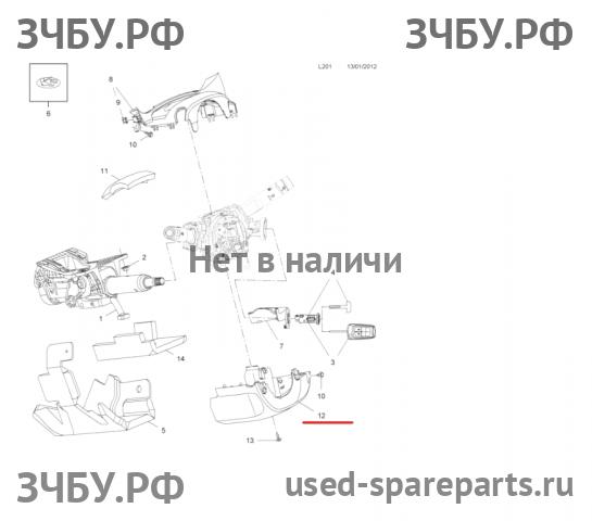 Opel Astra J Кожух рулевой колонки