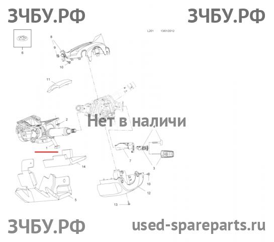 Opel Astra J Колонка рулевая