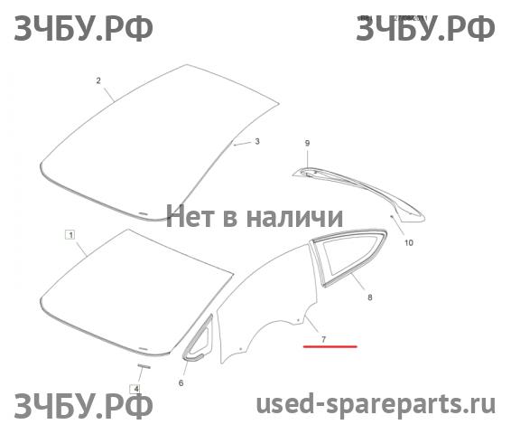 Opel Astra J Стекло двери передней левой