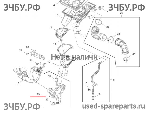 Opel Astra J Резонатор воздушного фильтра
