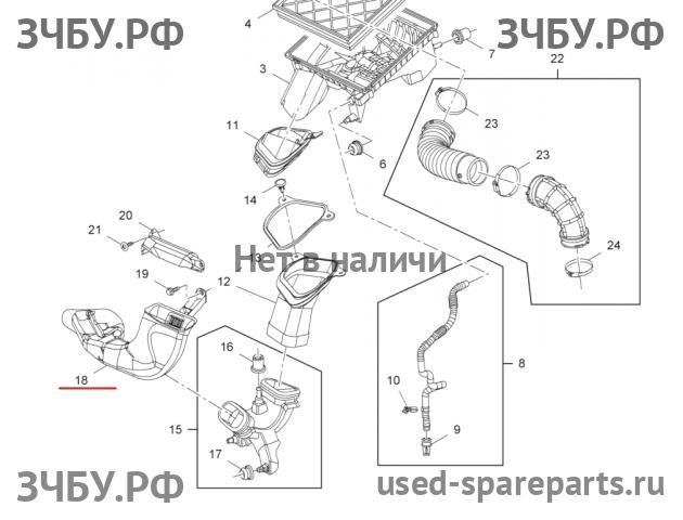 Opel Astra J Воздухозаборник (ДВС)