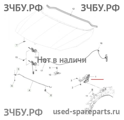 Opel Astra J Петля капота левая