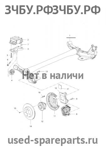 Chevrolet Cruze 1 Балка задняя поперечная