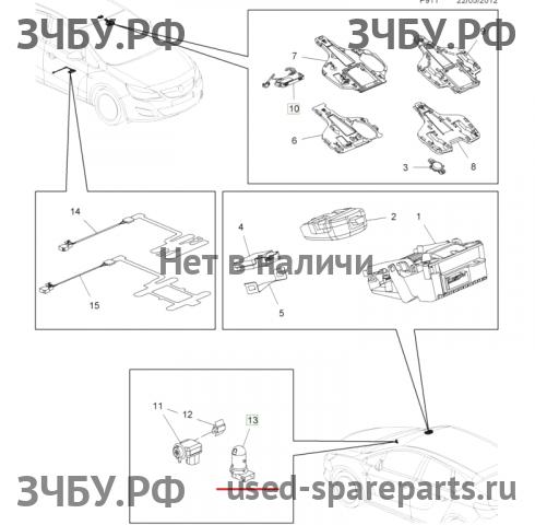 Opel Astra J Датчик температуры воздуха
