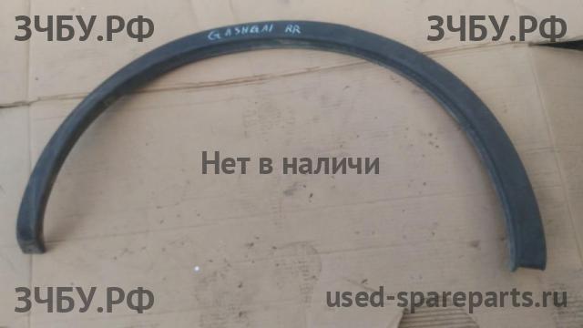 Nissan Qashqai (J10) Накладка крыла заднего правого