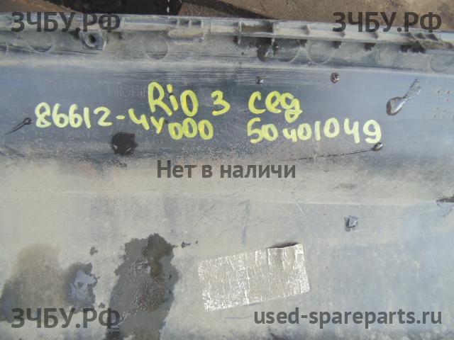 KIA Rio 3 Юбка заднего бампера