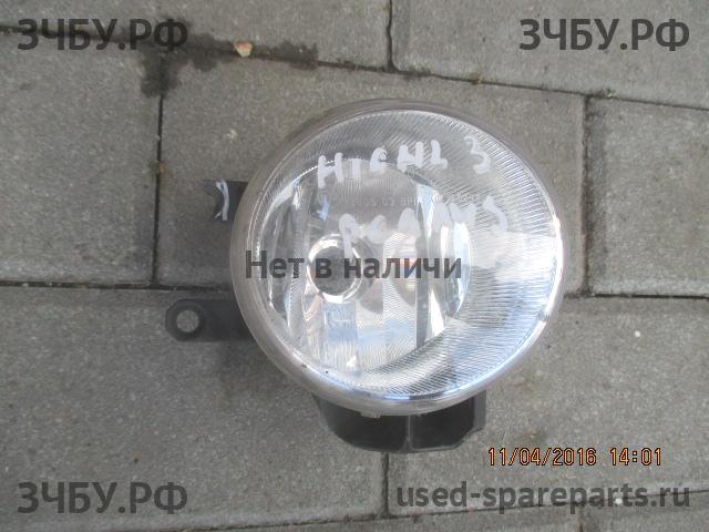 Toyota Highlander 3 ПТФ правая