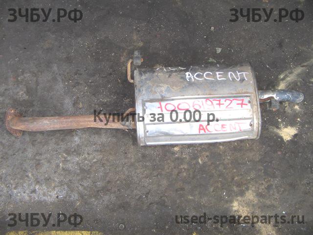 Hyundai Accent 1 Глушитель задняя часть