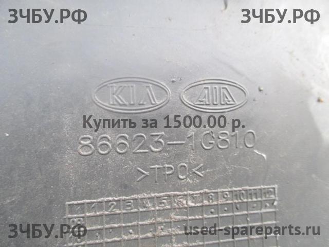 KIA Rio 2 Юбка заднего бампера