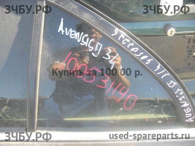 Toyota Avensis 2 Стекло двери задней левой (форточка)