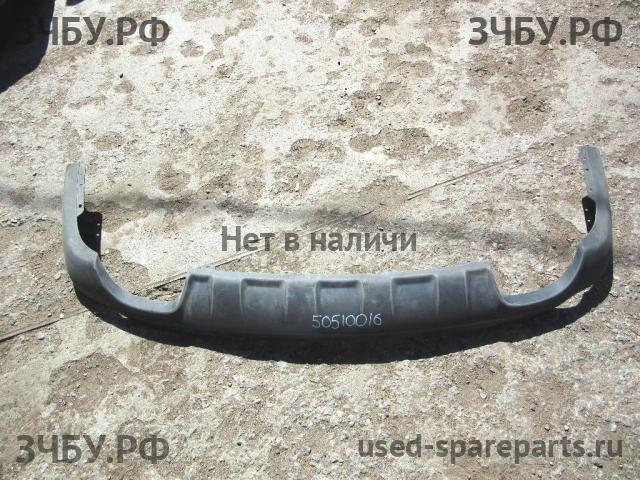 Hyundai Santa Fe 2 (CM) Юбка заднего бампера