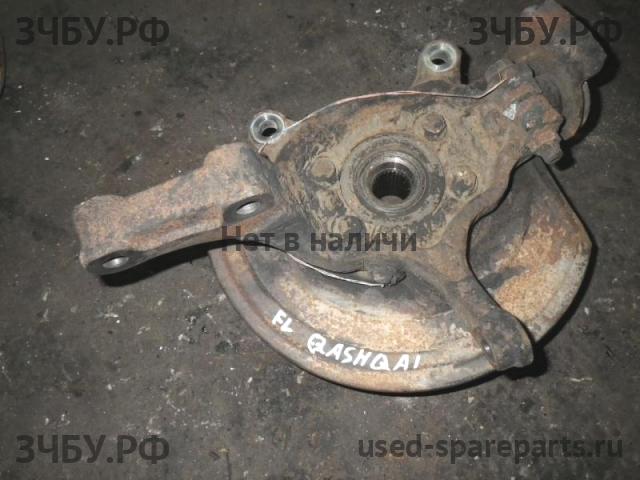 Nissan Qashqai (J10) Кулак поворотный передний левый (со ступицей)