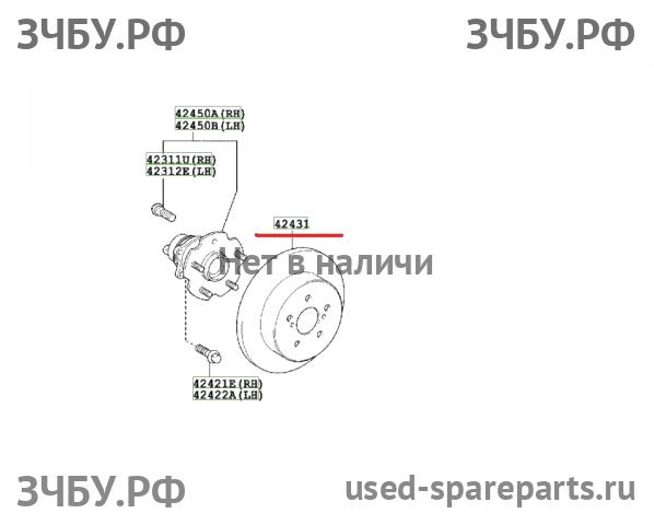 Toyota Corolla (E14 - E15) Диск тормозной задний