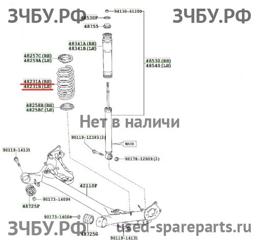 Toyota Corolla (E14 - E15) Пружина задняя
