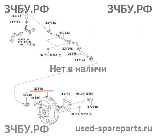 Toyota Corolla (E14 - E15) Усилитель тормозов вакуумный