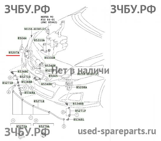 Toyota Corolla (E14 - E15) Форсунка омывателя фары правая