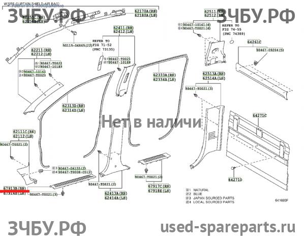 Toyota Hi Lux (3) Pick Up Накладка на порог передний правый