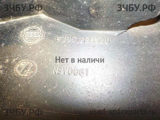 Nissan Navara 1 (D40) Брызговик передний левый