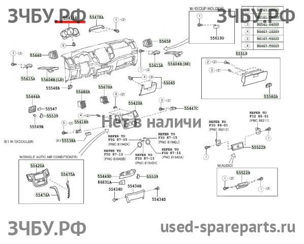 Toyota Hi Lux (3) Pick Up Накладка декоративная на панель приборов