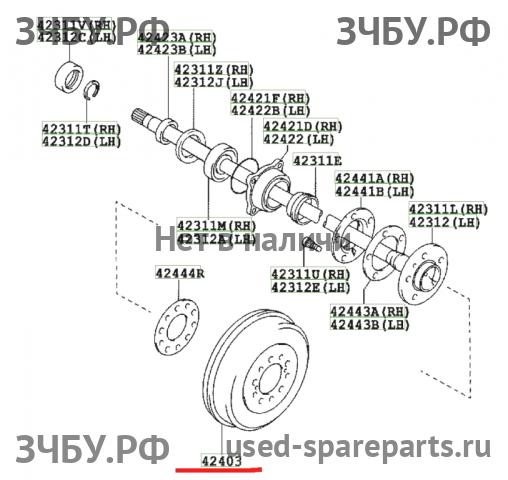 Toyota Hi Lux (3) Pick Up Барабан тормозной