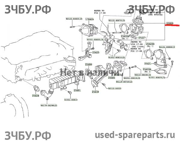 Toyota Hi Lux (3) Pick Up Клапан рециркуляции выхлопных газов (EGR)