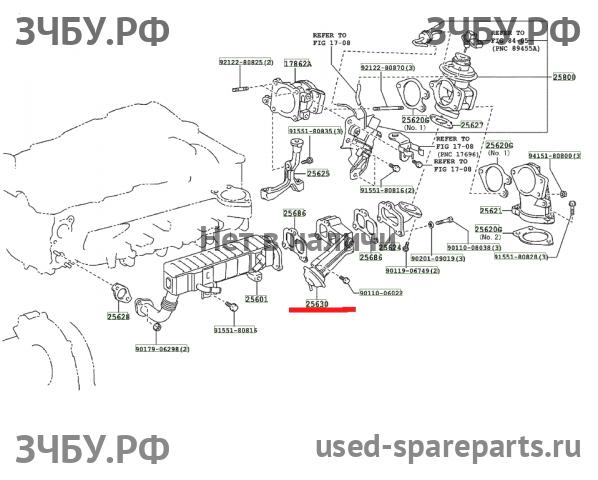 Toyota Hi Lux (3) Pick Up Клапан рециркуляции выхлопных газов (EGR)