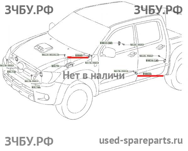 Toyota Hi Lux (3) Pick Up Датчик удара AIR BAG (SRS)