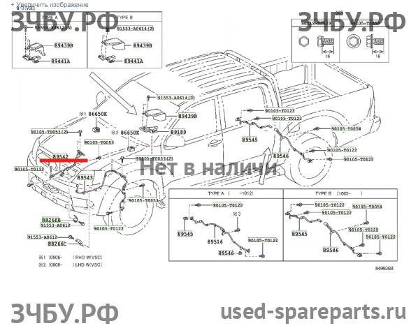 Toyota Hi Lux (3) Pick Up Датчик ABS передний