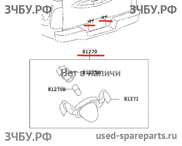 Toyota Hi Lux (3) Pick Up Подсветка номера