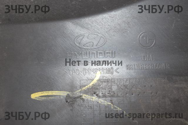 Hyundai Santa Fe 2 (CM) Юбка заднего бампера
