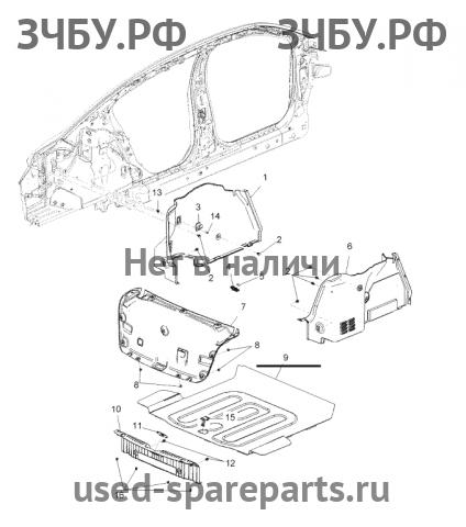 Chevrolet Cruze 1 Пол багажника