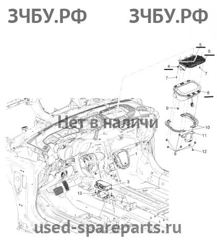 Chevrolet Cruze 1 Подушка безопасности пассажирская (в торпедо)