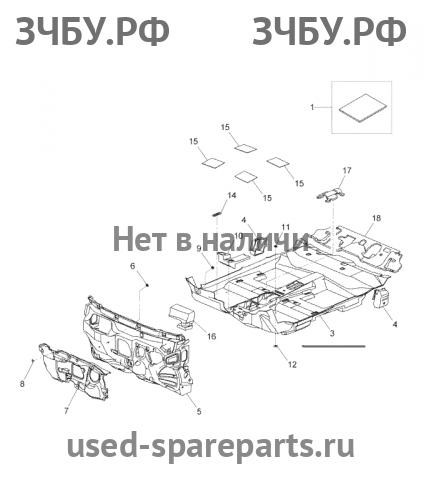 Chevrolet Cruze 1 Обшивка пола