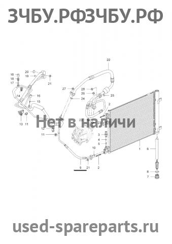 Chevrolet Cruze 1 Трубка кондиционера