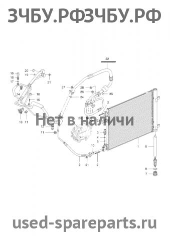 Chevrolet Cruze 1 Трубка кондиционера