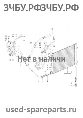 Chevrolet Cruze 1 Радиатор кондиционера