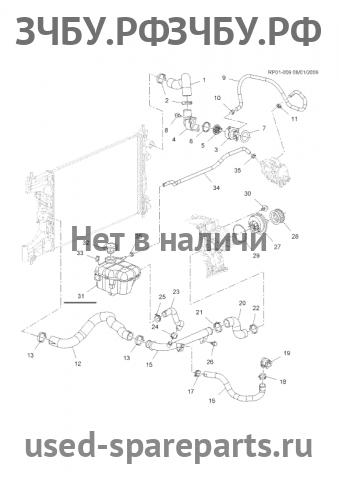 Chevrolet Cruze 1 Бачок расширительный