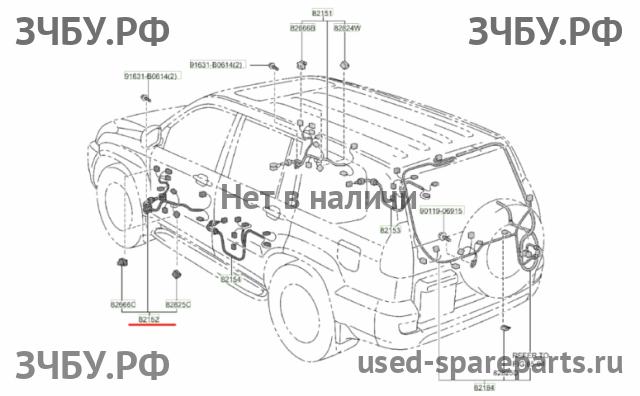 Toyota Land Cruiser 120 (PRADO) Проводка двери передней левой