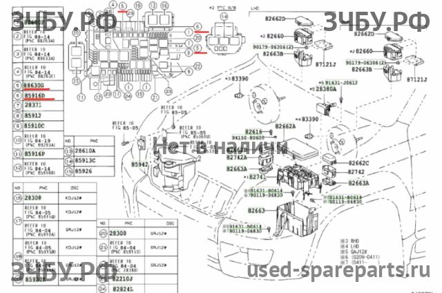 Toyota Land Cruiser 120 (PRADO) Реле